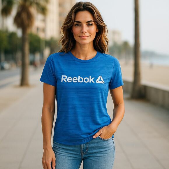 REEBOK Women's Athletic Revolve Tee's 3 Relaxed Cooling Dry Comfort NEW - Picture 15 of 16